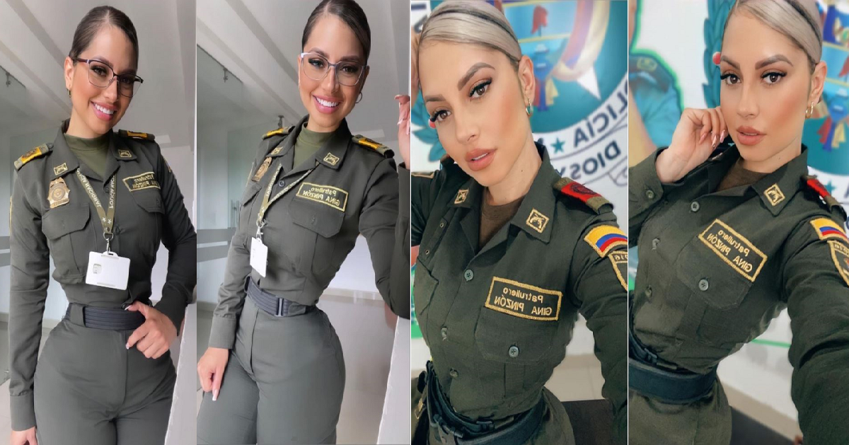 Gina Pinzón es la policía más sexy de Colombia